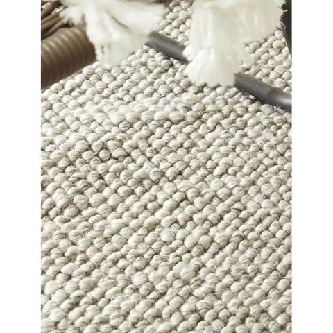 La Playa Silver Grey Solid Rug - Rugs