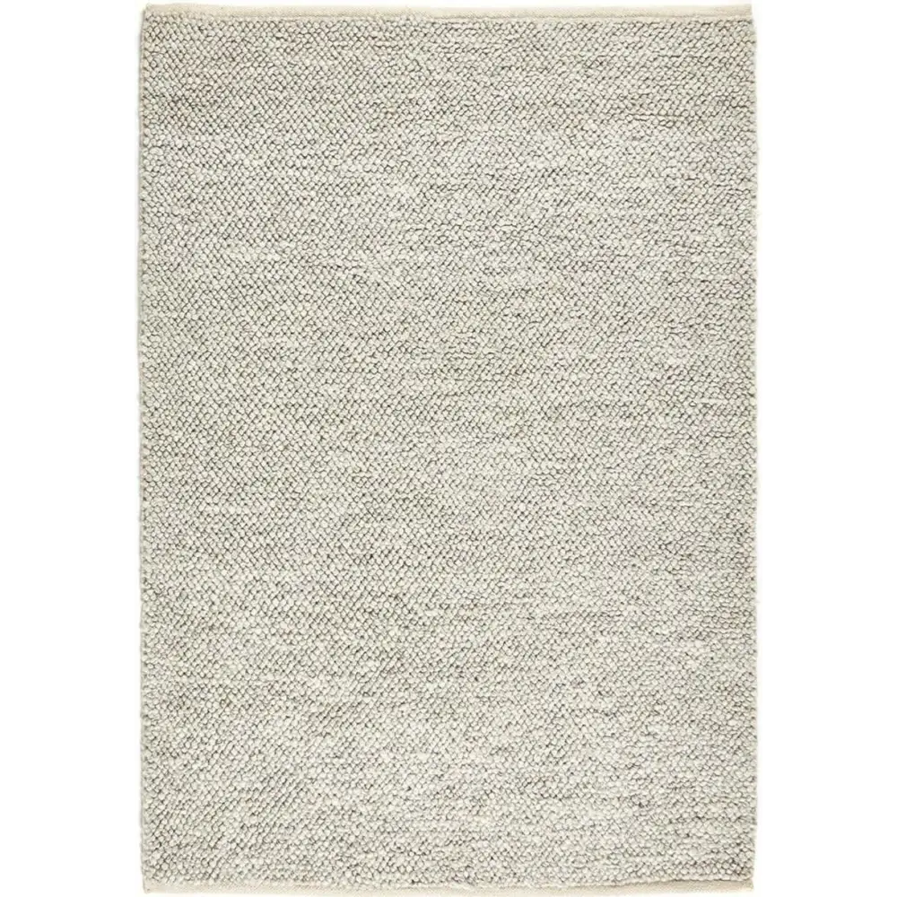 La Playa Silver Grey Solid Rug - Rugs