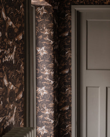 Labyrinth - in Oak - Wallpaper