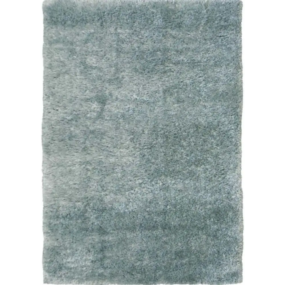Lagom Duck Egg Blue Shaggy Rug - 80X150 cm - Rugs