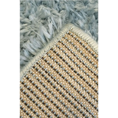Lagom Duck Egg Blue Shaggy Rug - Rugs