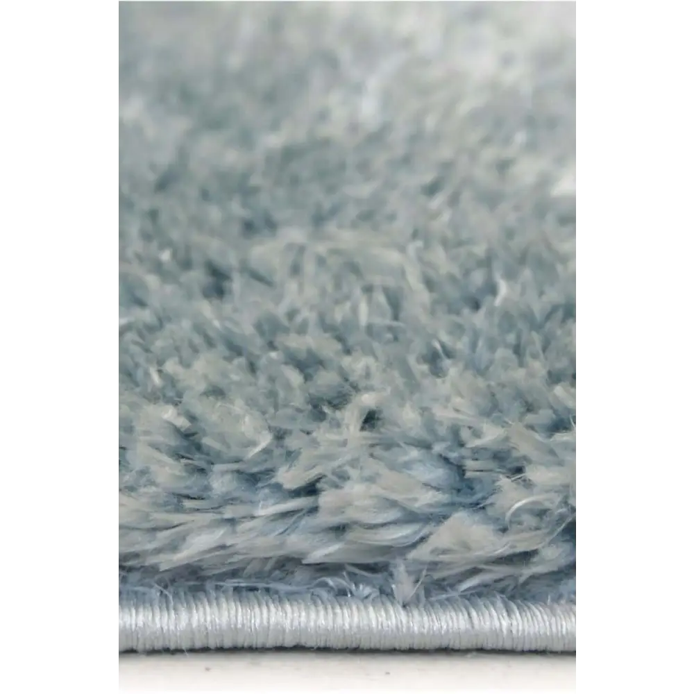 Lagom Duck Egg Blue Shaggy Rug - Rugs