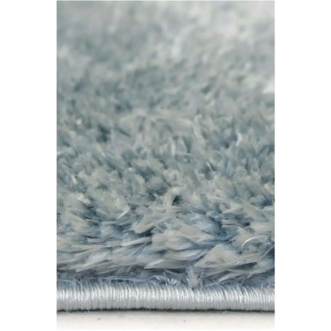 Lagom Duck Egg Blue Shaggy Rug - Rugs