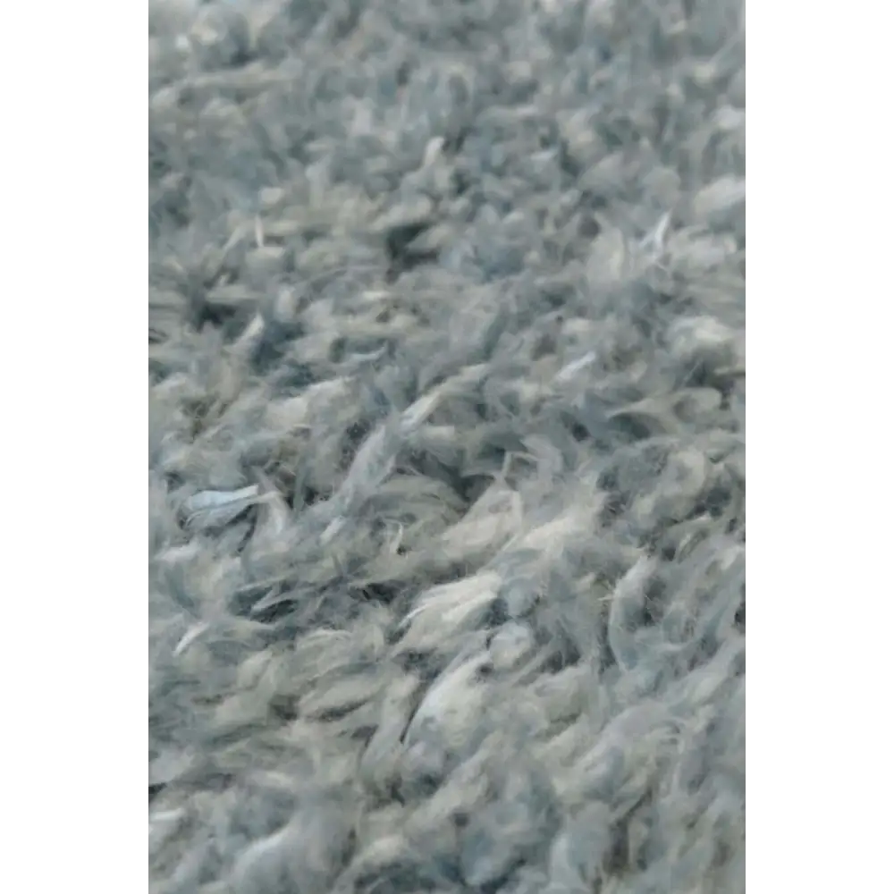 Lagom Duck Egg Blue Shaggy Rug - Rugs