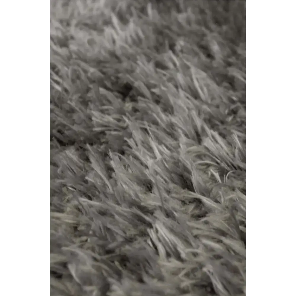 Lagom Grey Shaggy Rugs - Rugs