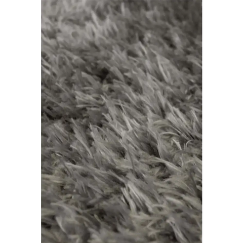Lagom Grey Shaggy Rugs - Rugs