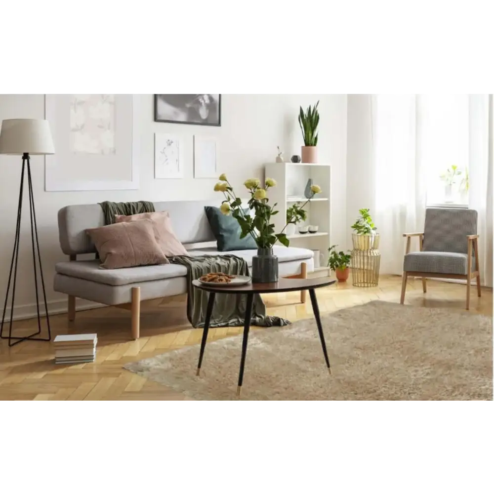 Lagom Natural Shaggy Rug - Rugs