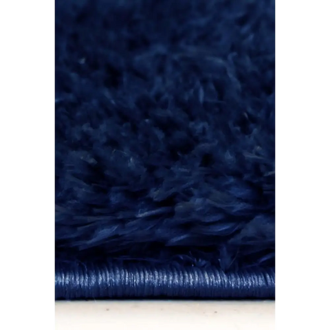 Lagom Navy Shaggy Rug - Rugs