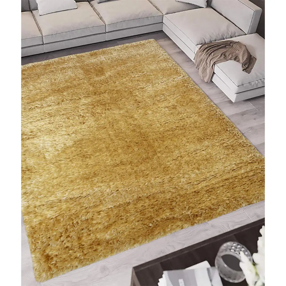 Lagom Ochre Shaggy Rug - Rugs