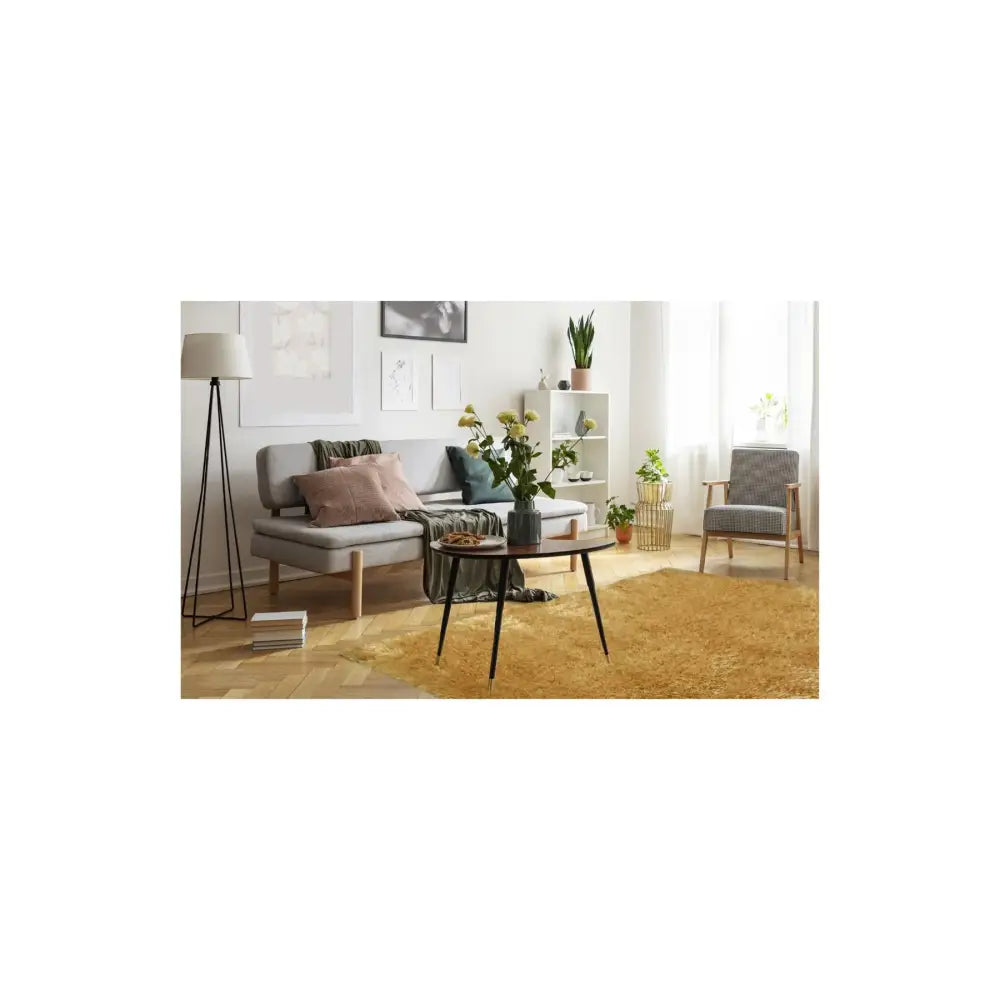 Lagom Ochre Shaggy Rug - Rugs