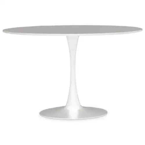 Laila Large White Round Dining Table