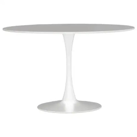Laila Large White Round Dining Table