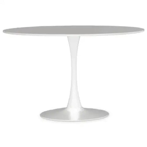 Laila Large White Round Dining Table
