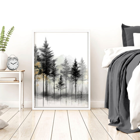 Landscape Canvas Wall Art | Set of 3 Asian Inspired Wall art Prints