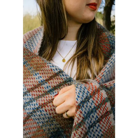 Large Checked Random Recycled Wool Blanket - Throws & Blankets