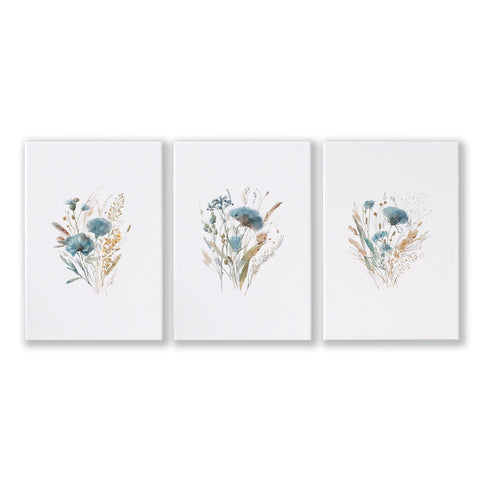 Large Picture For Bedroom | Set of 3 Botanical Art Prints