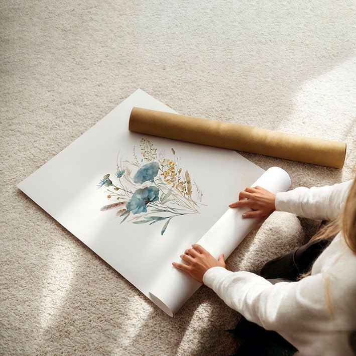Large Picture For Bedroom | Set of 3 Botanical Art Prints