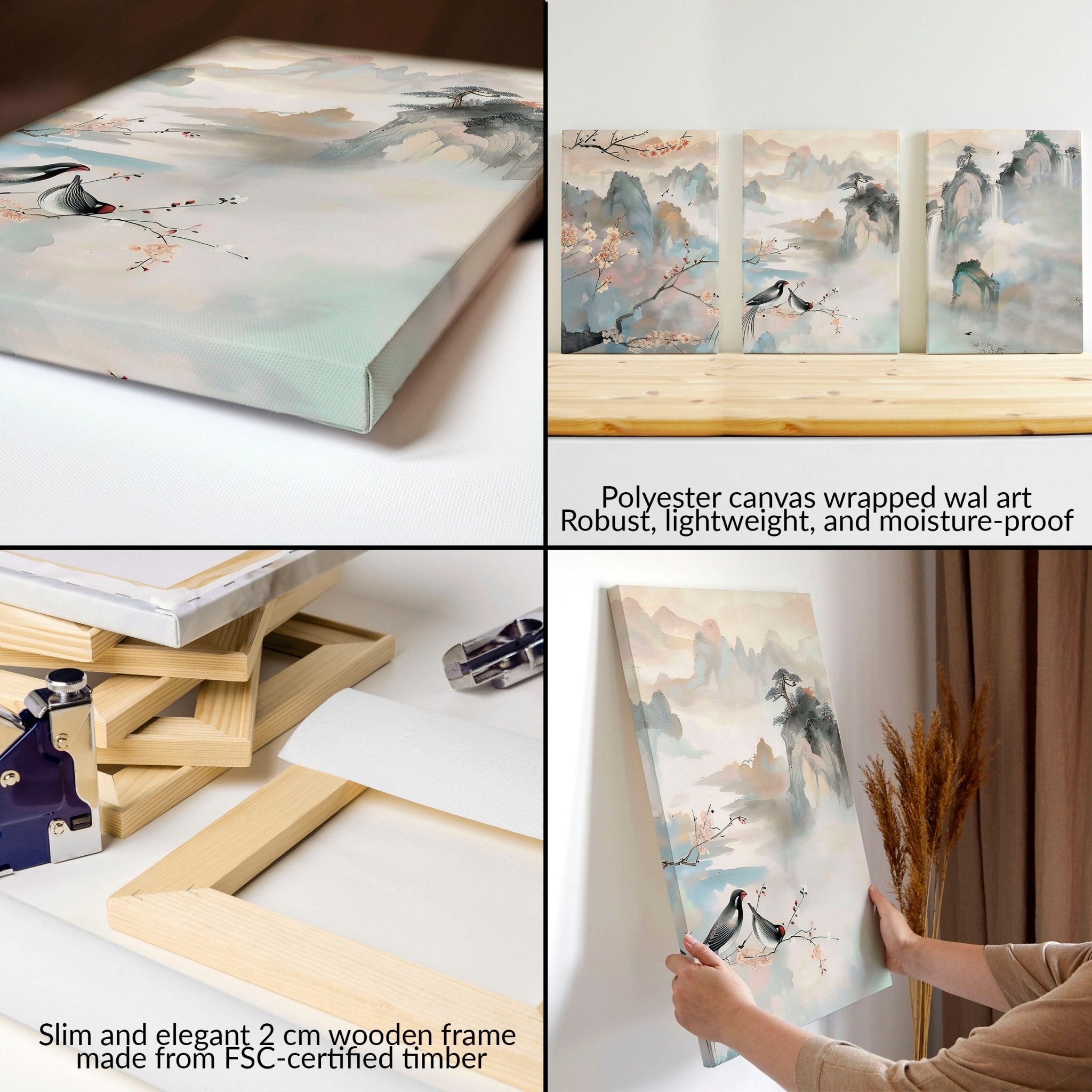 Large Pictures For Living Room | Set of 3 wall art prints