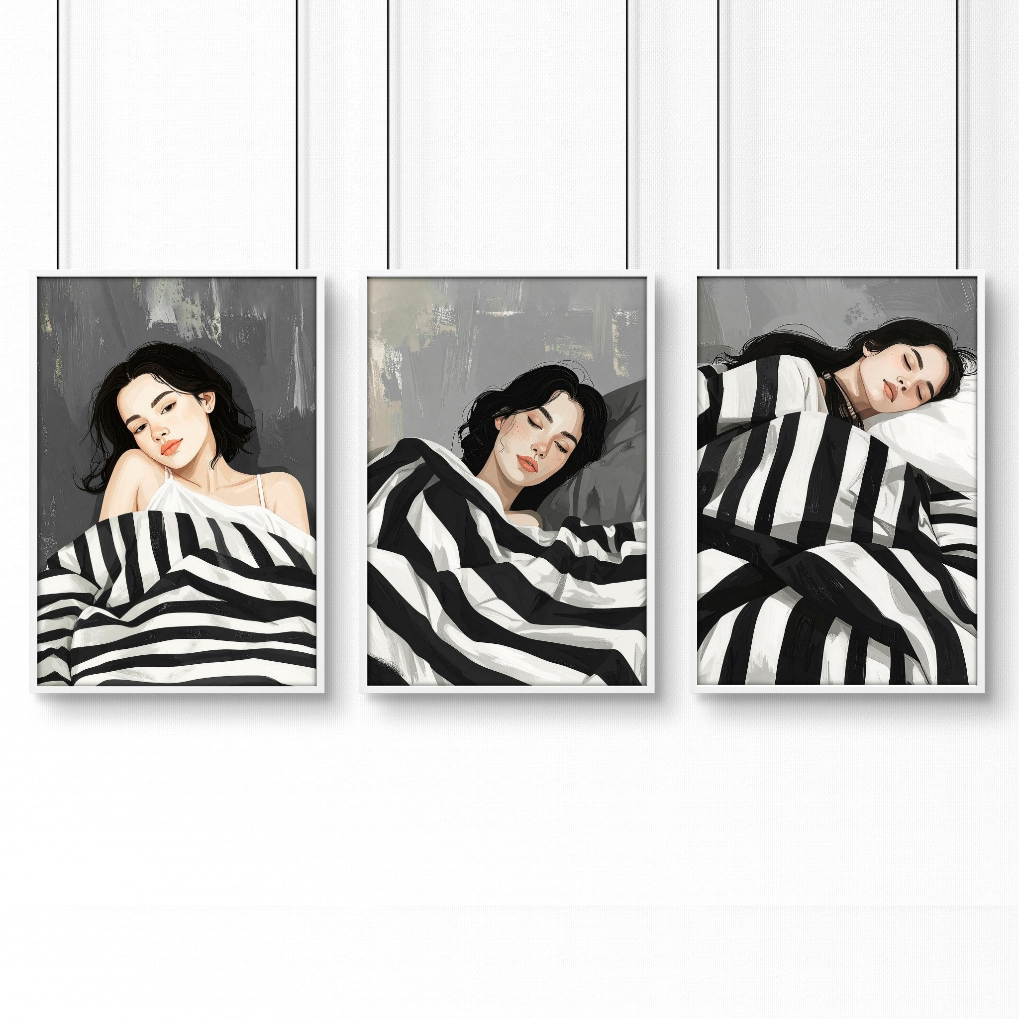 Large Wall Art Bedroom | Set of 3 Bohemian Wall art Prints
