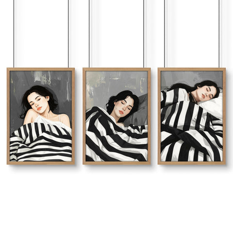 Large Wall Art Bedroom | Set of 3 Bohemian Wall art Prints