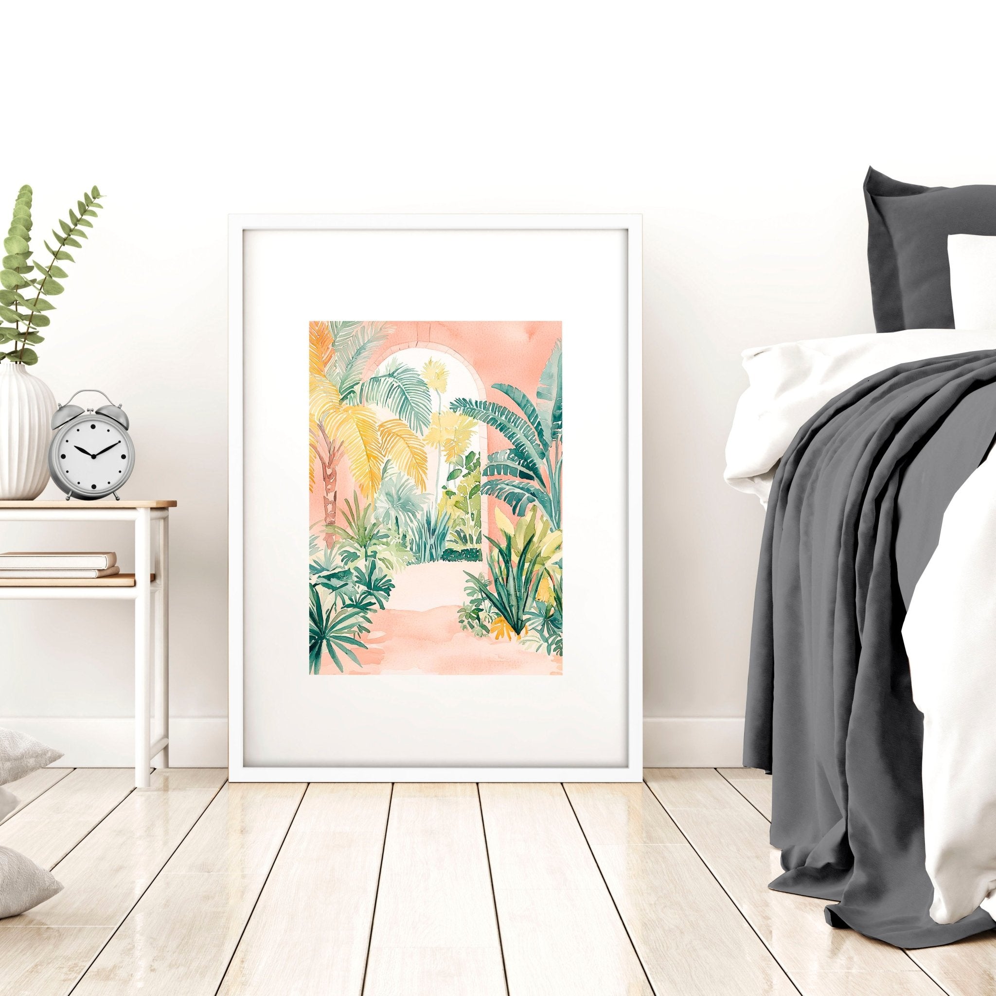 Large Wall Paintings Framed | Set of 3 Beach Decor Wall art Prints