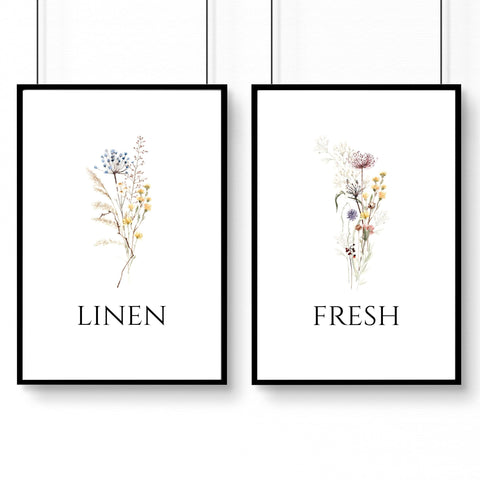 Laundry Room Decor Ideas | Set of 2 wall art prints