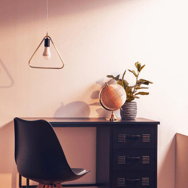 Lavis Gold Triangle Pendant Light