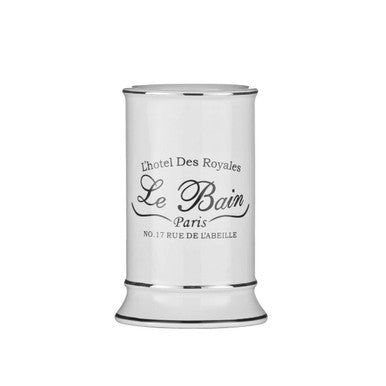 Le Bain White Ceramic Tumbler