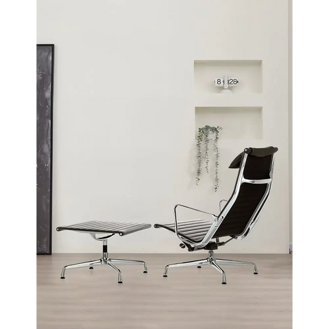 Lemos Swivel Lounge Chair With Pillow & Footstool - Swivel Chair