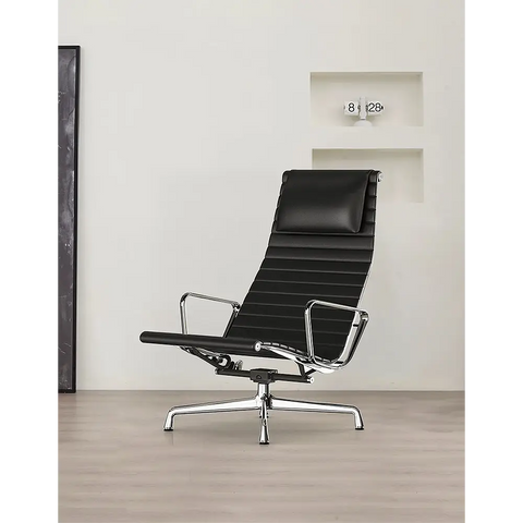 Lemos Swivel Lounge Chair With Pillow & Footstool - Swivel Chair