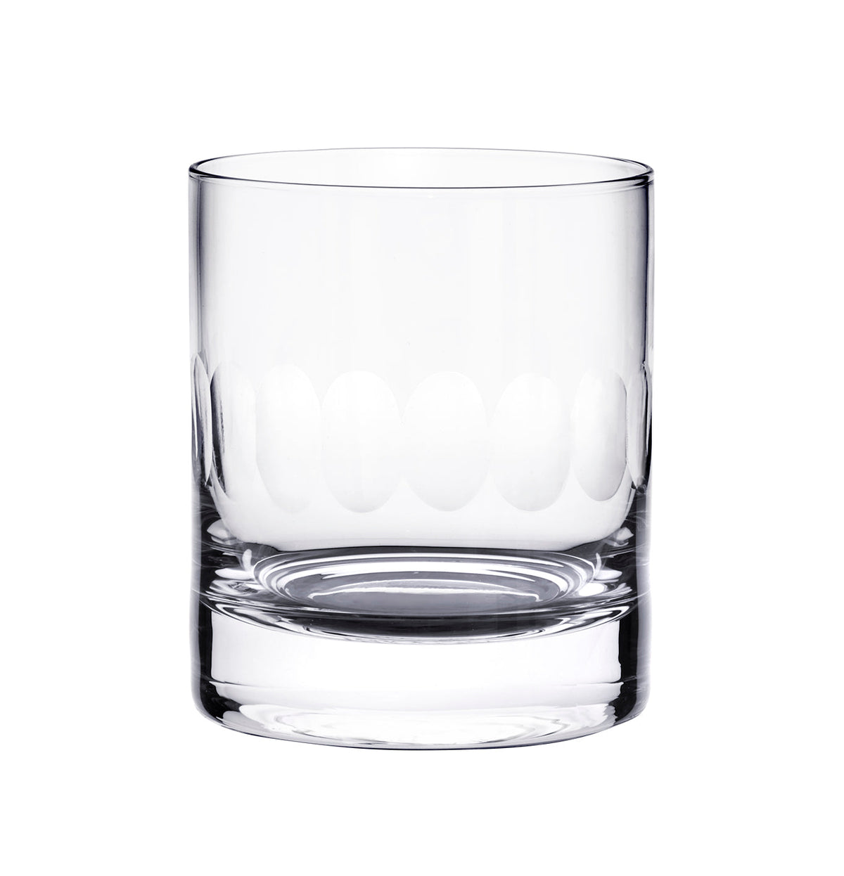 Crystal Whisky Glasses with Lens Design
