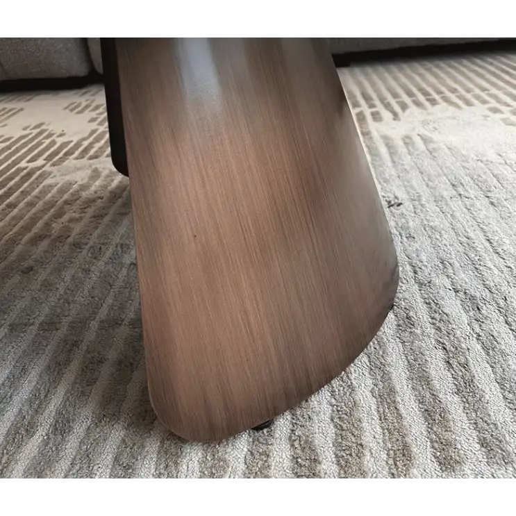 Leonor Nesting Coffee Table, Black And White Stone Top With Solid Wood Base｜ DC Concept