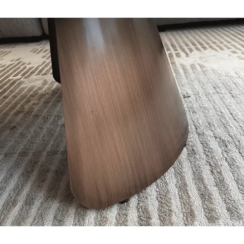 Leonor Nesting Coffee Table, Black And White Stone Top With Solid Wood Base｜ DC Concept