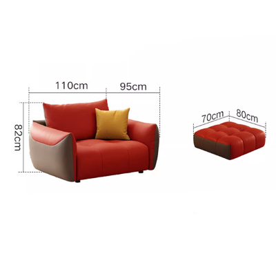 Levi Italia Two Seater, Three Seater, Four Seater Sofa, Brown