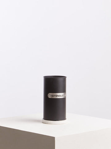 Liberty Black Enamel Utensil Holder