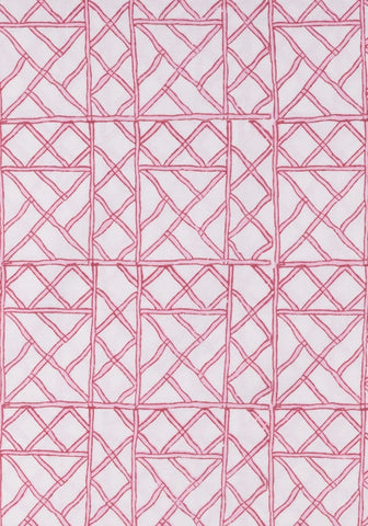 Lily's Pink Bamboo Lattice Tablecloth