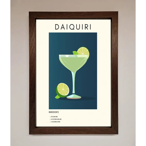 Lime Daiquiri Framed Poster - A3 (29.7 x 42 cm) / Walnut - Framed Print
