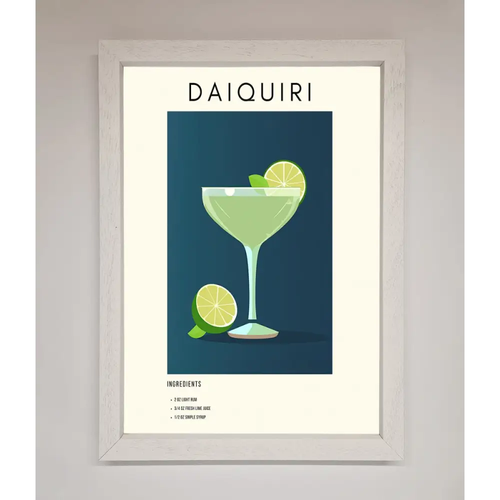 Lime Daiquiri Framed Poster - A3 (29.7 x 42 cm) / White - Framed Print