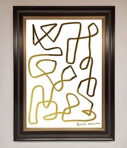 Line Squiggle Foil Print