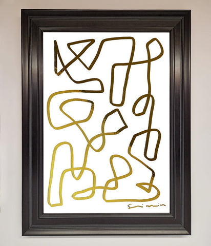 Line Squiggle Foil Print