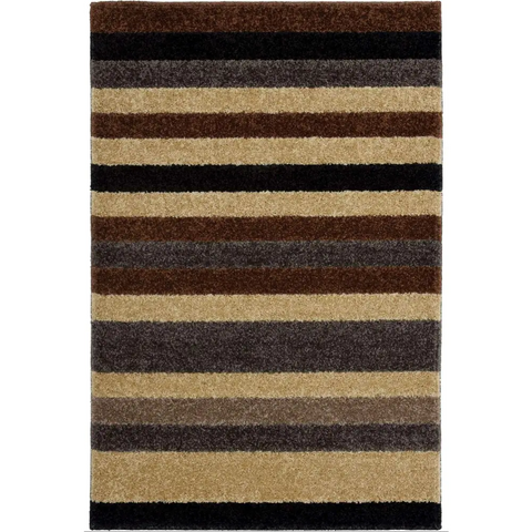 Linea Striped Caramel Washable Rug - 66X100 cm - Rugs