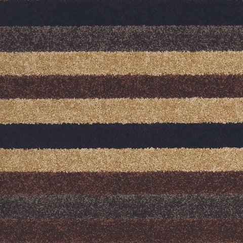 Linea Striped Caramel Washable Rug - Rugs