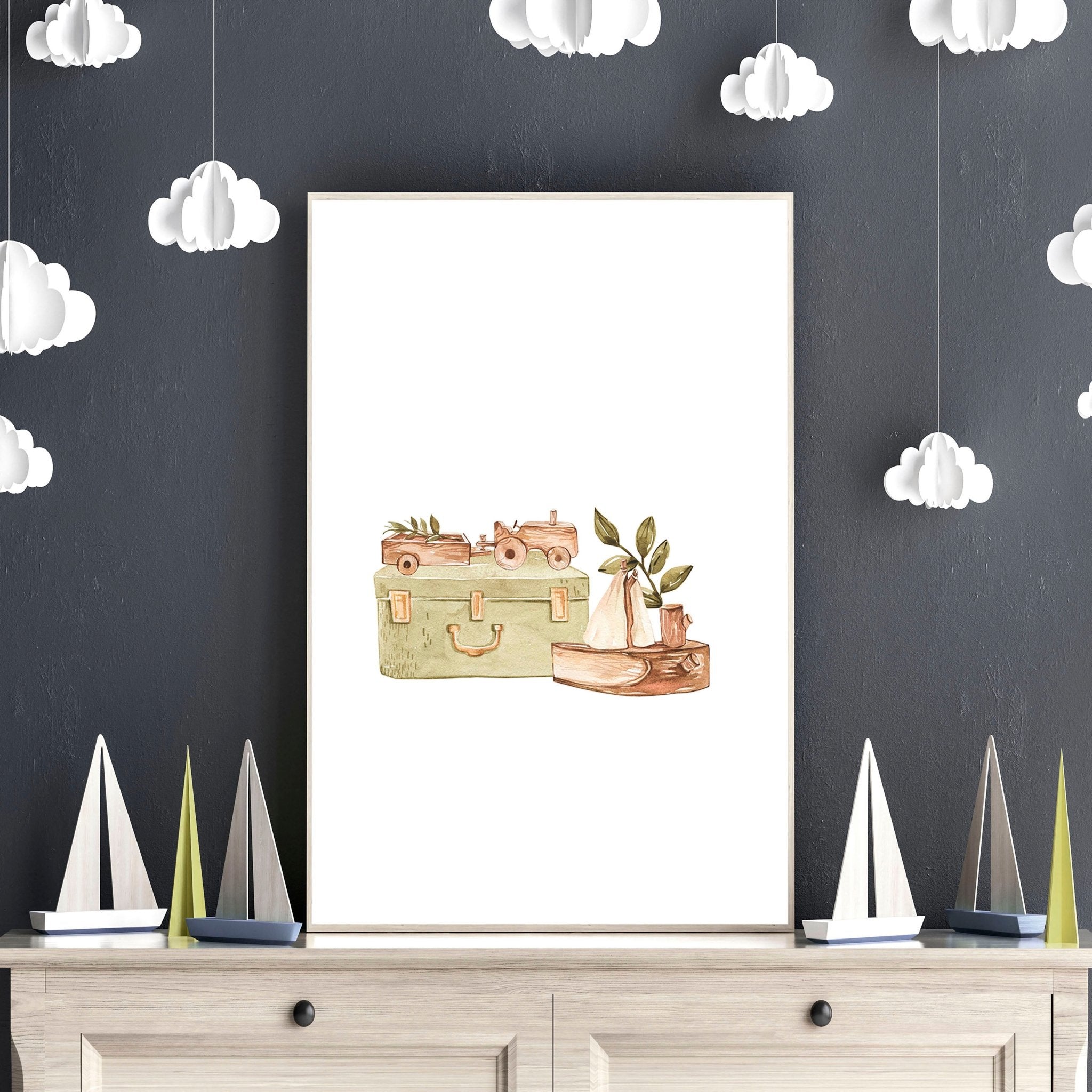 Animal wall art for Nursery | set of 3 wall art prints