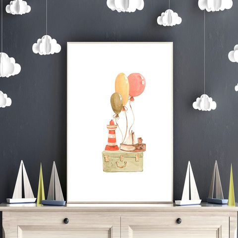 Animal wall art for Nursery | set of 3 wall art prints