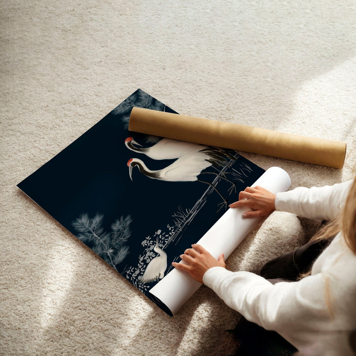 Living Room Gallery Wall | Set of 3 Asian Inspired Wall art Prints