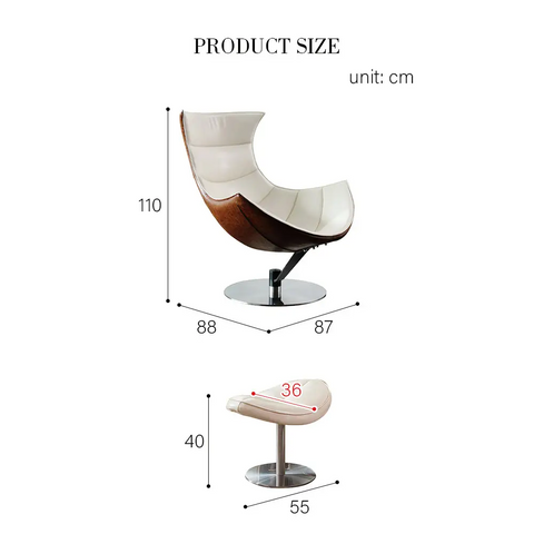 Lobster Lounge Chair White - Swivel Chair