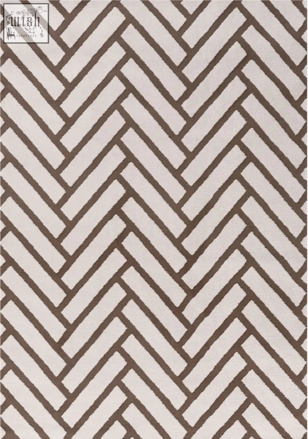 Beige and brown herringbone patterned area rug perfect for any space loft chevron brown rug design