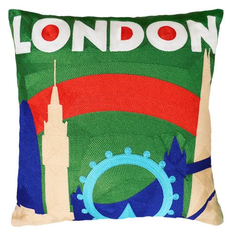 London Needlepoint Cushion - Cushion