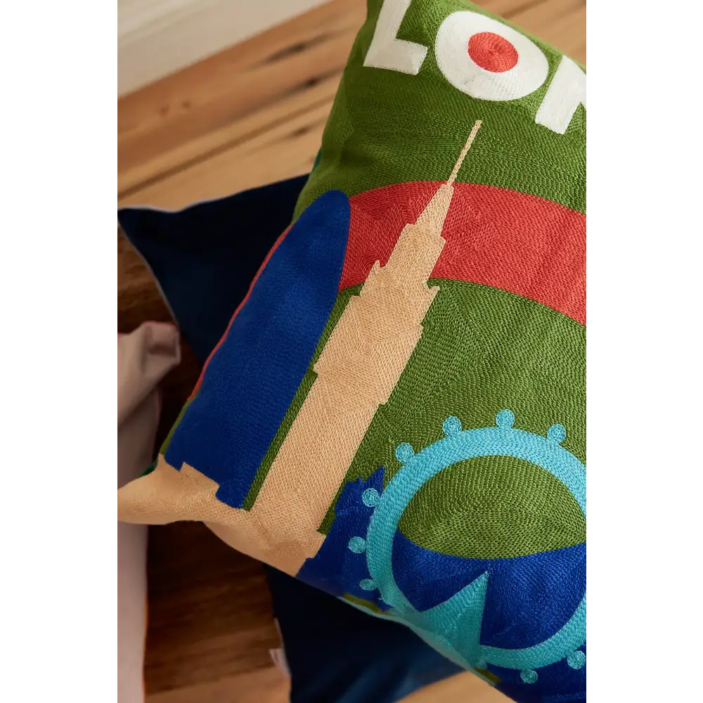 London Needlepoint Cushion - Cushion