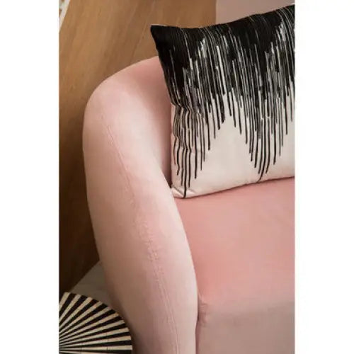 Louxor Pink Velvet Round Armchair - Arm Chair